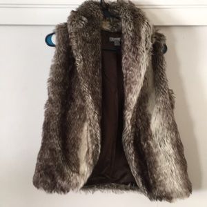 Faux fur vest